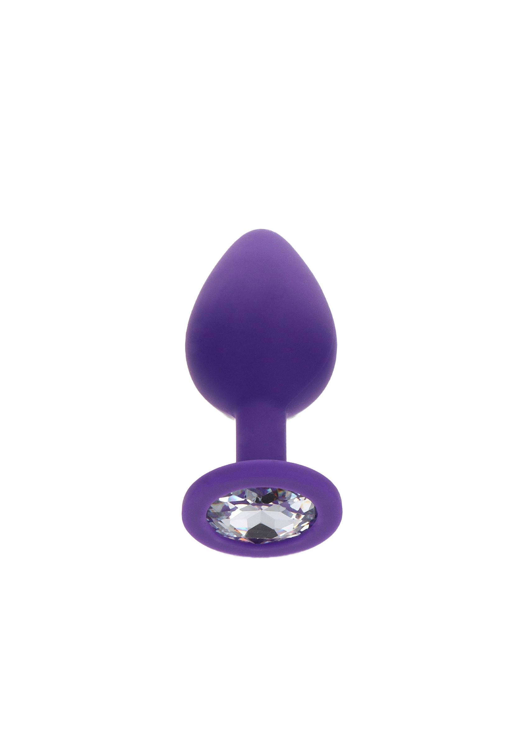 DOVELAND - ToyJoy análna zástrčka Anal Play Diamond Booty Jewel stredná fialová