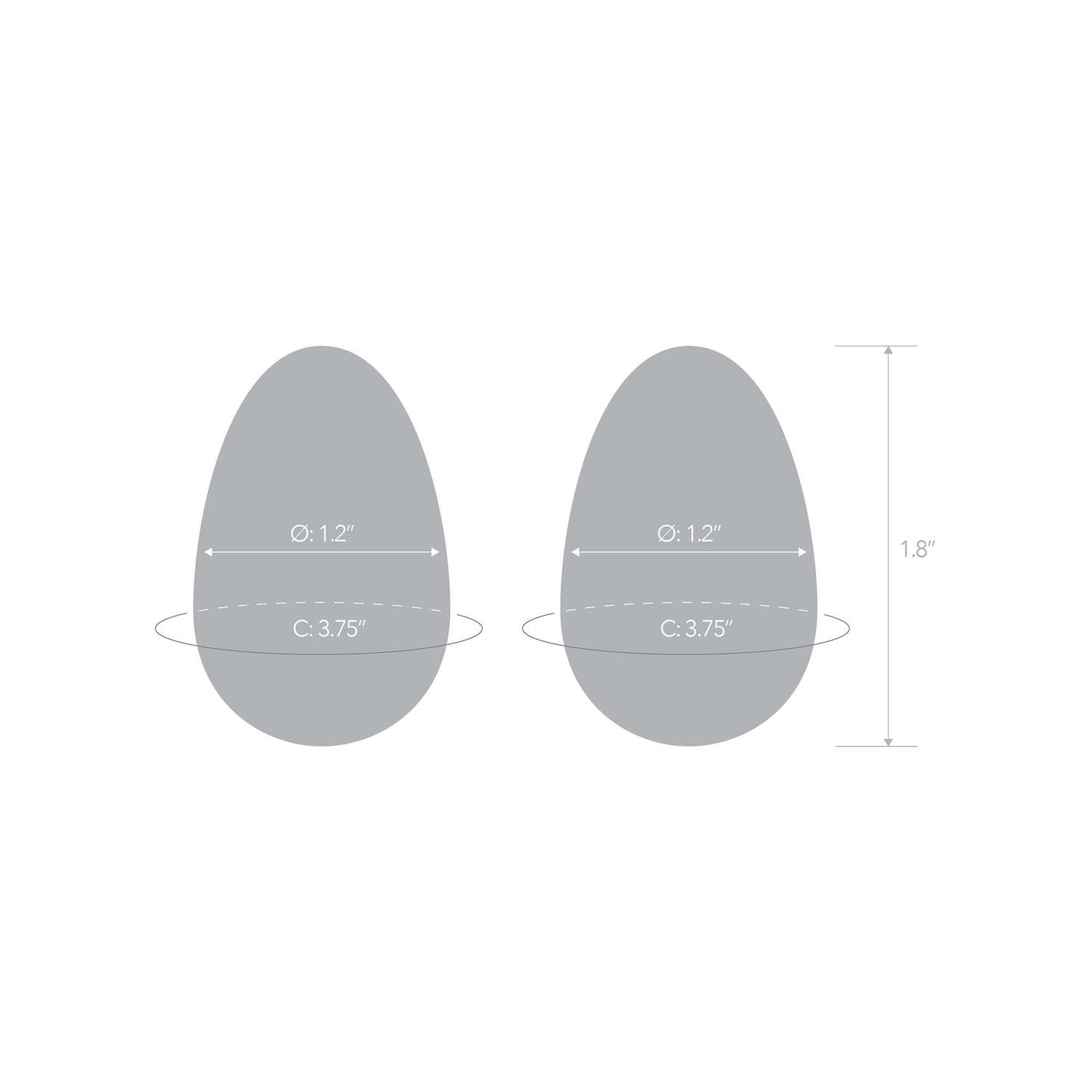 DOVELAND - Sada dvoch sklenených gejša guličiek Glas Glass Yoni Eggs