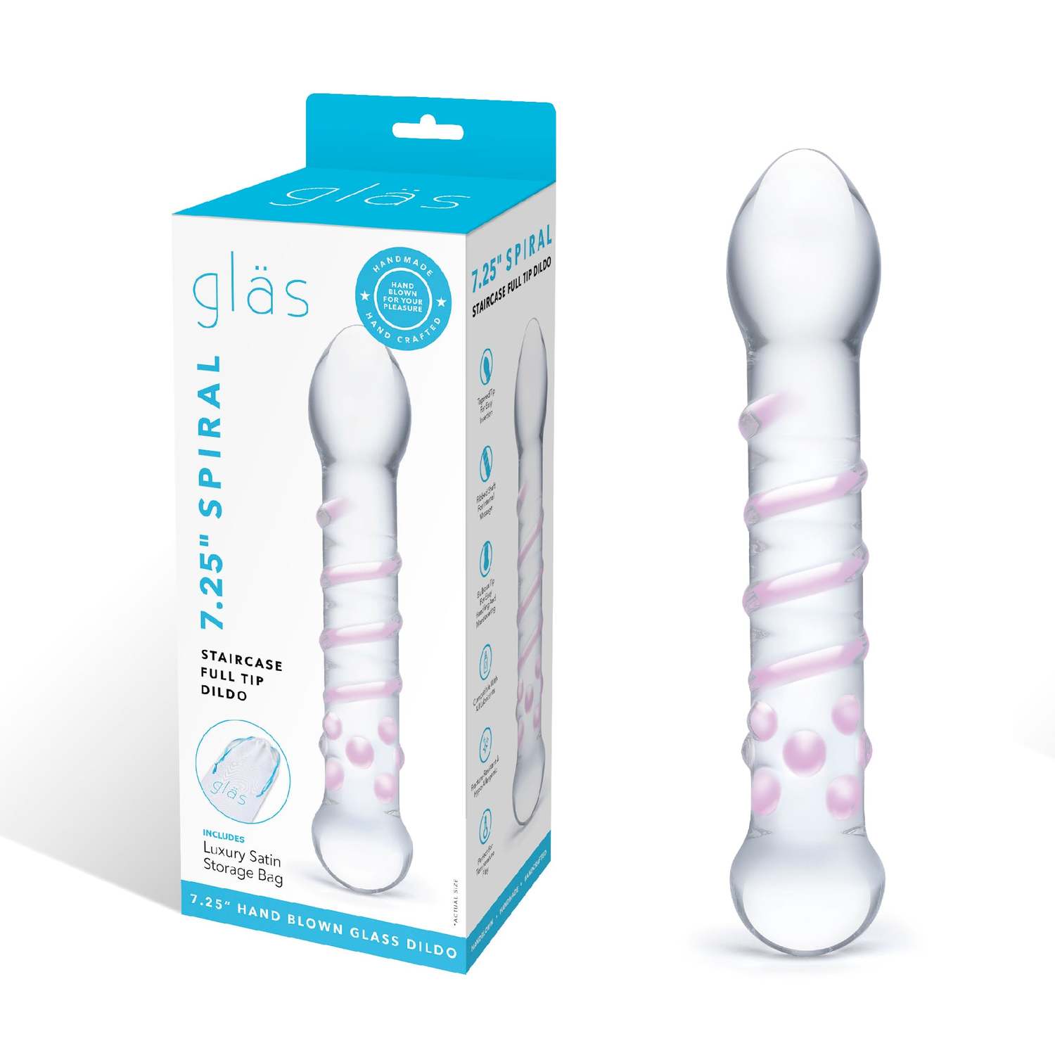 DOVELAND - Glas - Dildo z plného skla so špirálovým tvarom