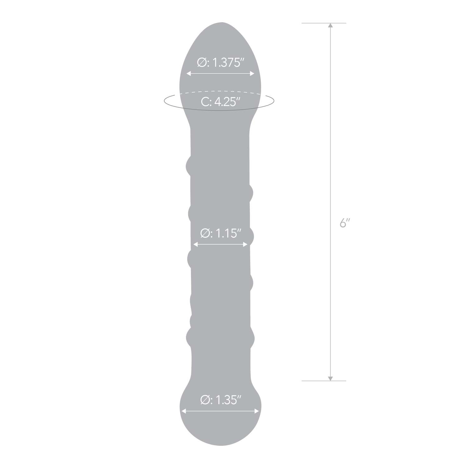 DOVELAND - Glas - Dildo z plného skla so špirálovým tvarom