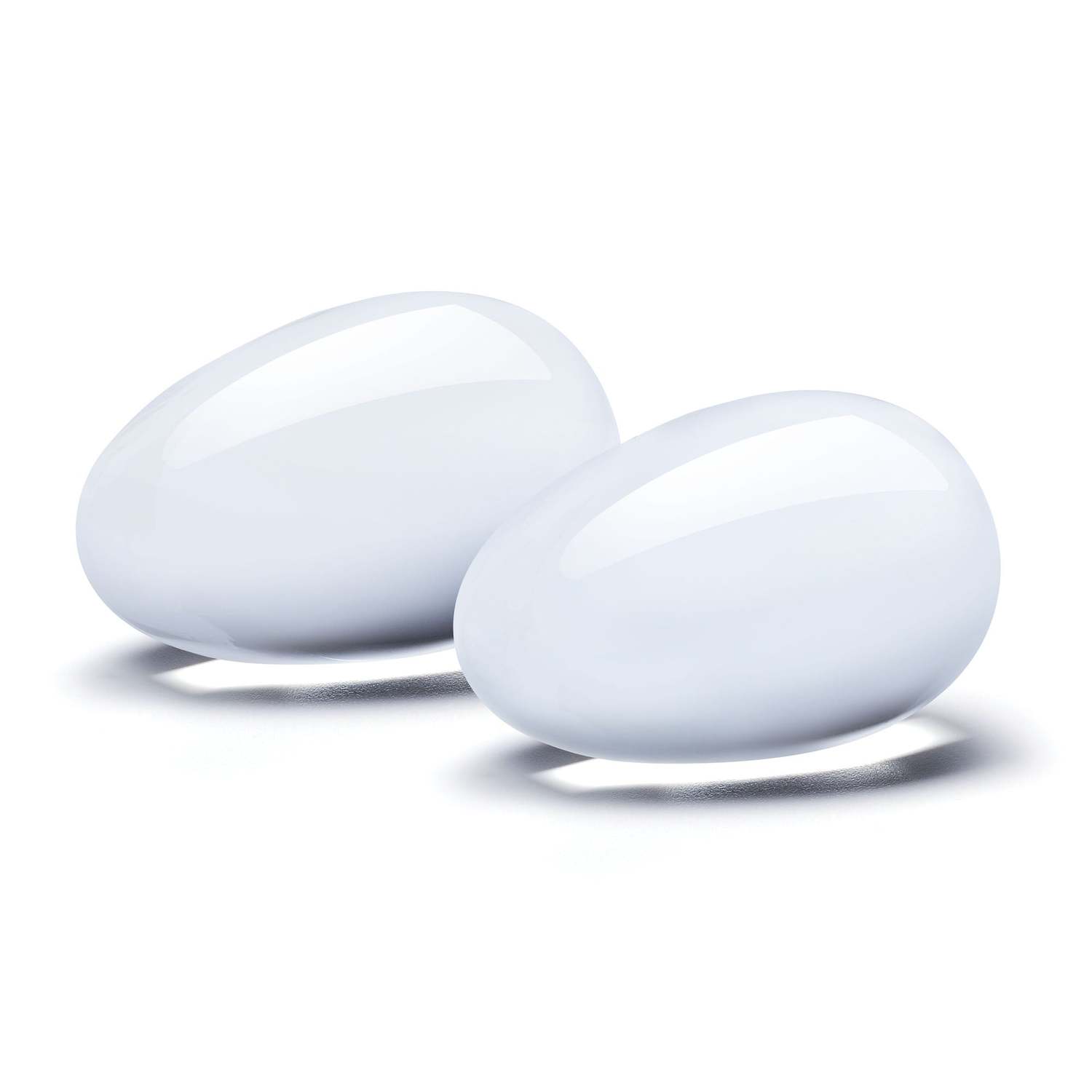 Sada dvoch sklenených gejša guličiek Glas Glass Yoni Eggs