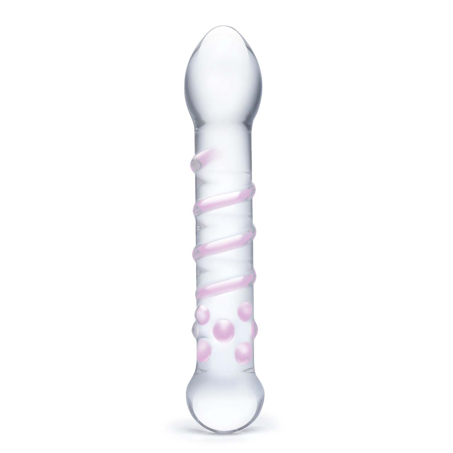 Glas - Dildo z plného skla so špirálovým tvarom