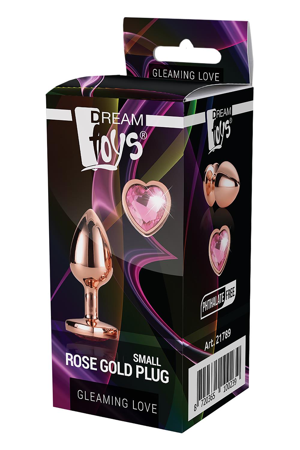 DOVELAND - DREAMTOYS GLEAMING LOVE ROSE GOLD MALÝ ANÁLNY KOLÍK