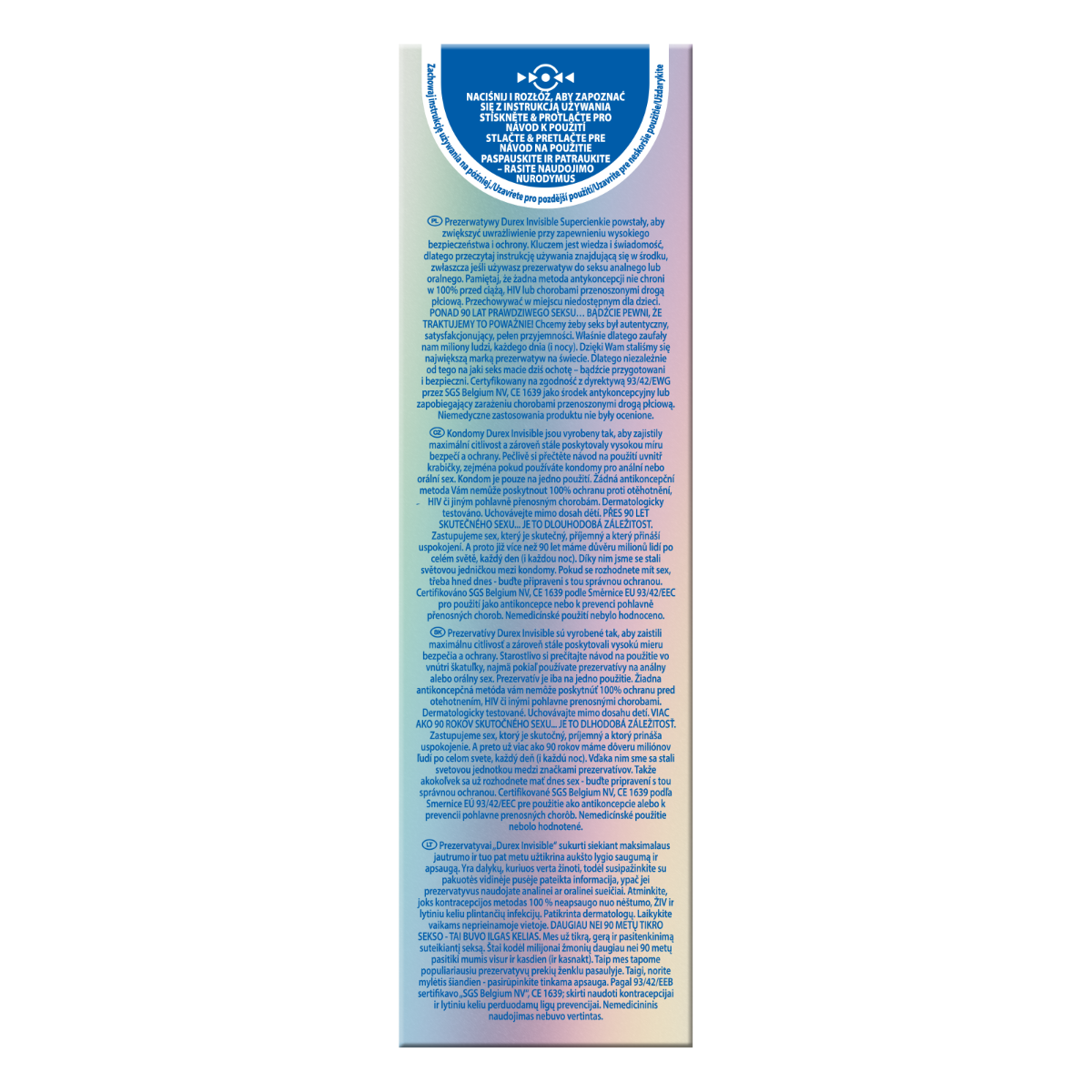 DOVELAND - Kondómy Durex Invisible A10 extra tenké