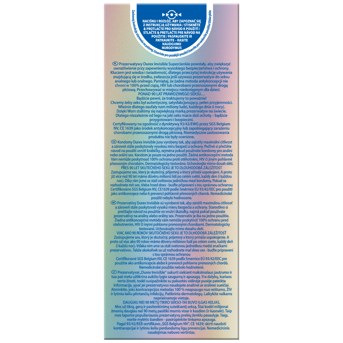 DOVELAND - Durex Invisible Extra tenké 16 kusov