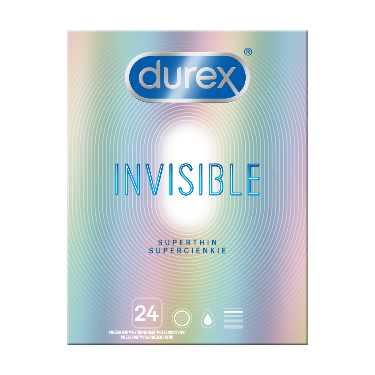 DOVELAND - Durex Invisible extra tenké 24 kusov