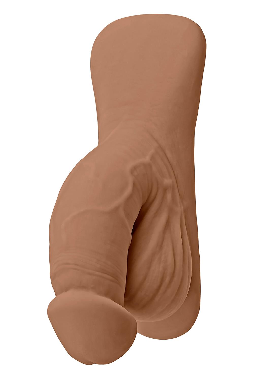 GENDER X 4PALCOVÝ PACKER, MOCCA FARBA POKOŽKY