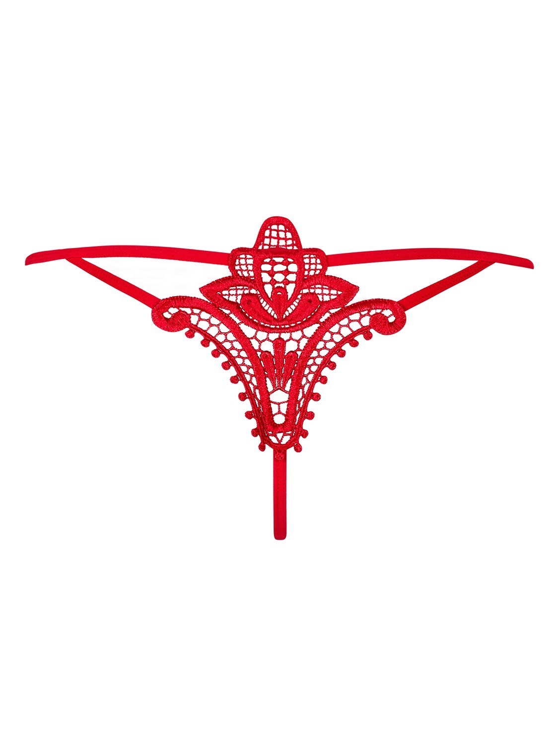DOVELAND - Obsessive stringy červené Luiza L/XL