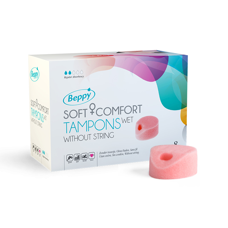 DOVELAND - Beppy Soft Comfort Tampóny Wet tampóny bez šnúrky zvlhčované 8 ks