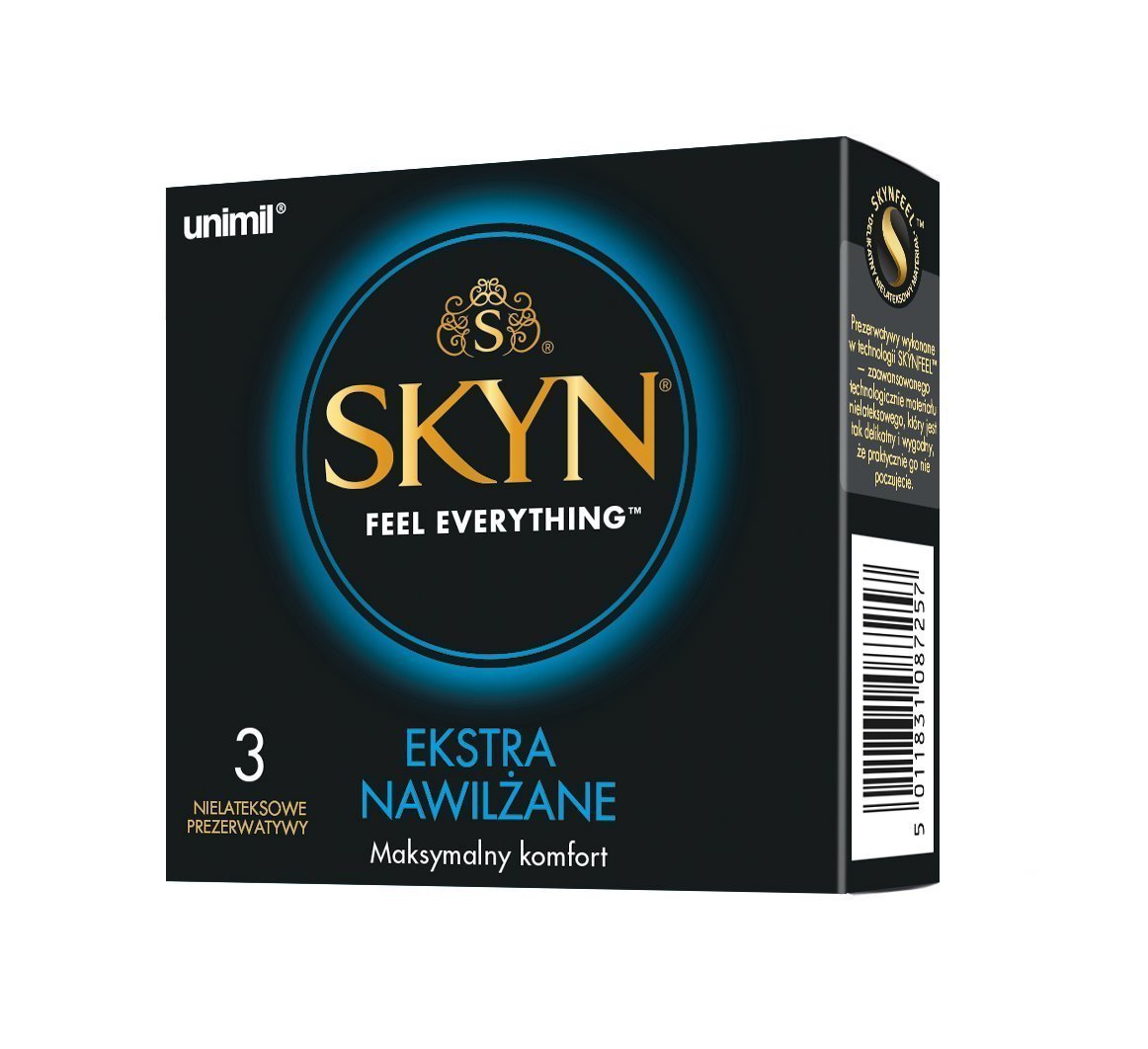 Unimil SKYN Extra Lubrication nelatexové 3 ks
