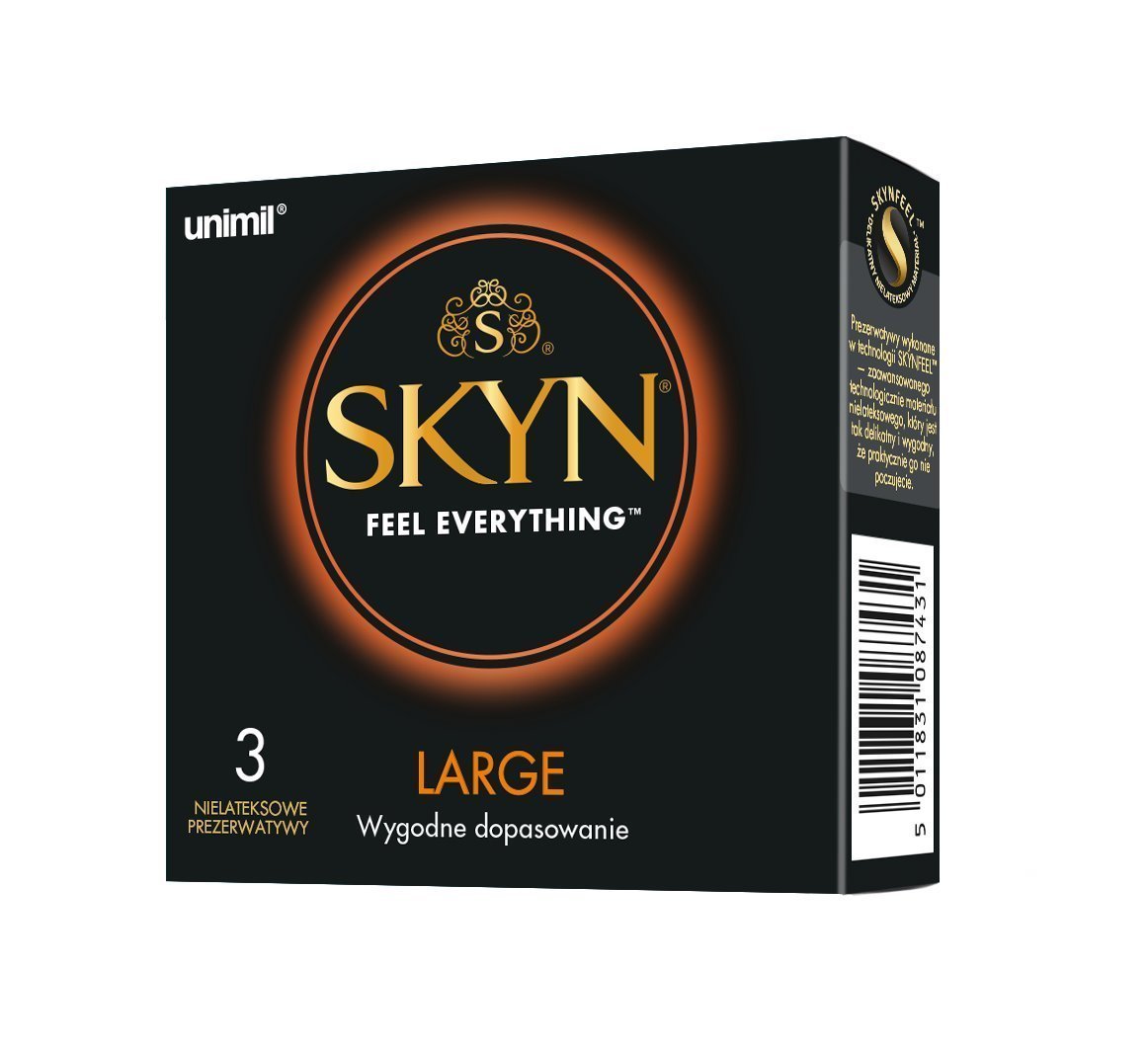 Unimil SKYN Large nelatexové 3 ks
