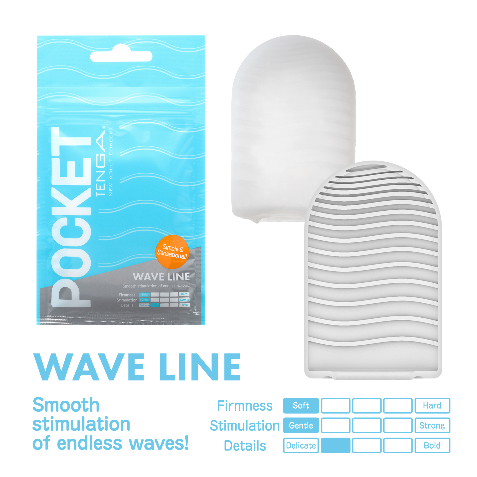 DOVELAND - Tenga - Pocket Stroker Wave Line