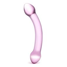 Glas - Double Trouble Purple Glass Dildo
