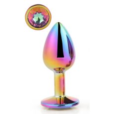 DREAMTOYS ANAL PLUG GLEAMING LOVE MULTICOLOUR PLUG SMALL
