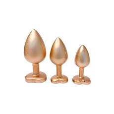 DREAMTOYS ZESTAW KORKÓW GLEAMING LOVE PEARL GOLD PLUG SET