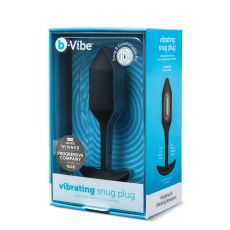 B-VIBE VIBRATING SNUG PLUG 2 BLACK