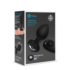 B-VIBE VIBRATING JEWEL PLUG XXL BLACK