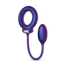 Hueman pierścień erekcyjny Cockring with Anal Ball