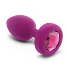 B-Vibe Vibrating Jewel Plug S/M Fuchsia