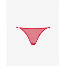 Przyciągające wzrok czerwone stringi z prześwitującego materiału Promees Ginny Black Promees Ginny Red S/M