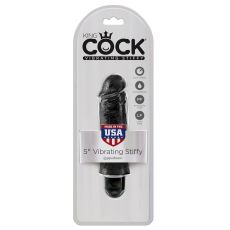 Kink Cock 5" Vibrating Stiffy Black
