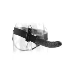 Pipedream Fetish Fantasy Series 8" Vibrating Hollow Strap-On Black