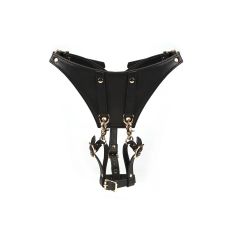 Liebe Seele uprząż Dark Secret Leather Forced Orgasm Harness Belt