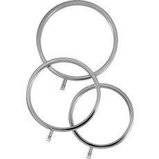 Solid Metal Scrotal Ring Set 3 Sizes