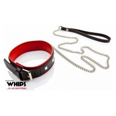 Whips Women's collar 4 cm with a leash