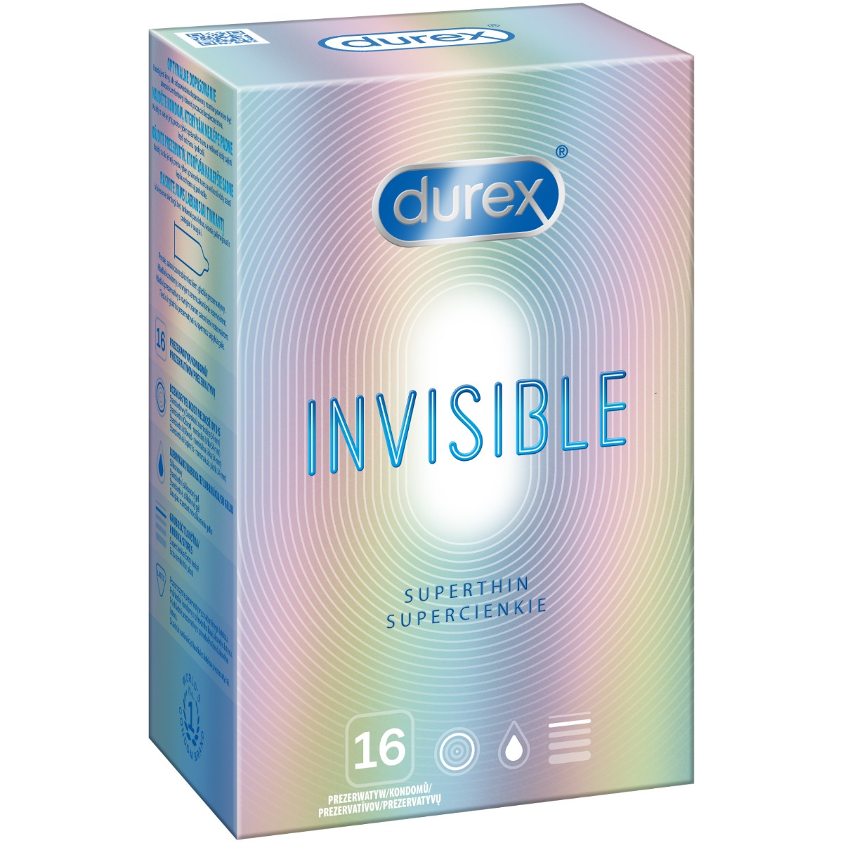 DOVELAND - Durex Invisible Extra tenké 16 kusov