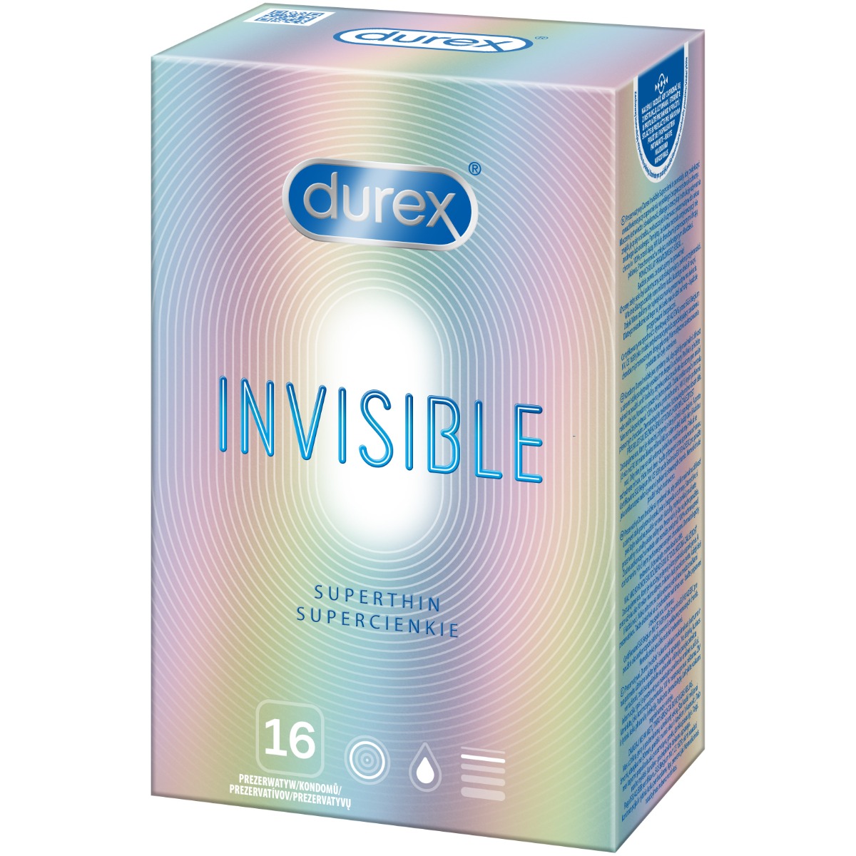 Durex Invisible Extra tenké 16 kusov
