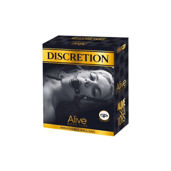 DOVELAND - Alive gag Discretion čierny guľový gag