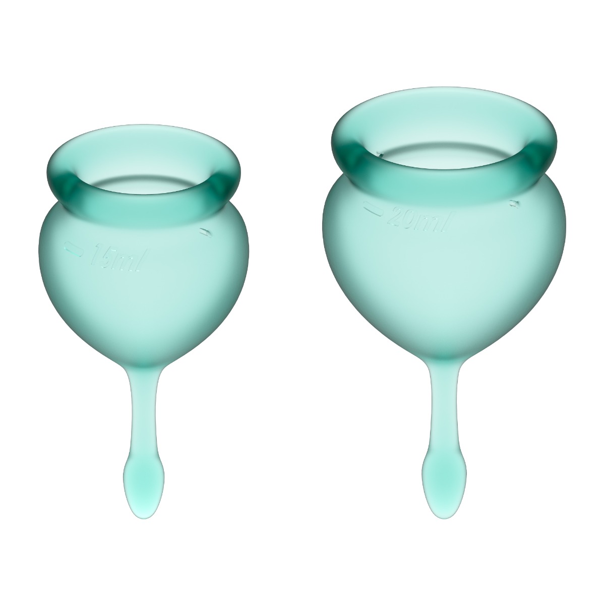 DOVELAND - Sada menštruačných kalíškov Satisfyer Feel Good tmavozelená