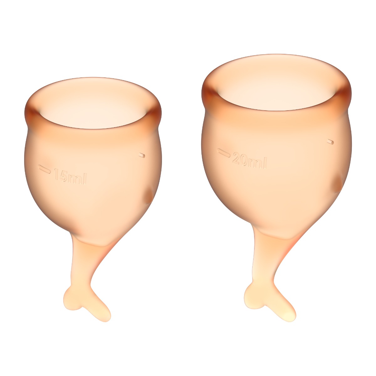 DOVELAND - Sada menštruačných kalíškov Satisfyer Feel Secure Menstrual Cup Set Oranžová
