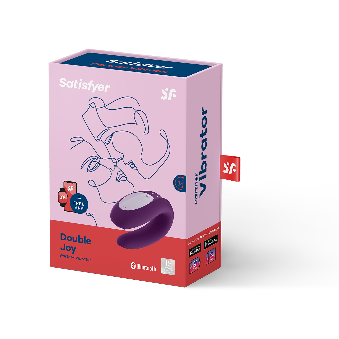 DOVELAND - Satisfyer Double Joy Violet vrátane Bluetooth a aplikácie