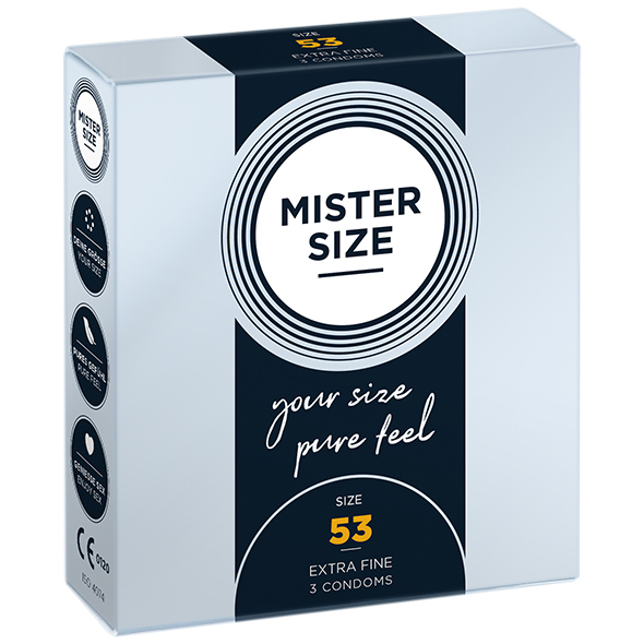 DOVELAND - Mister.Size kondómy 53 mm 3 kusy
