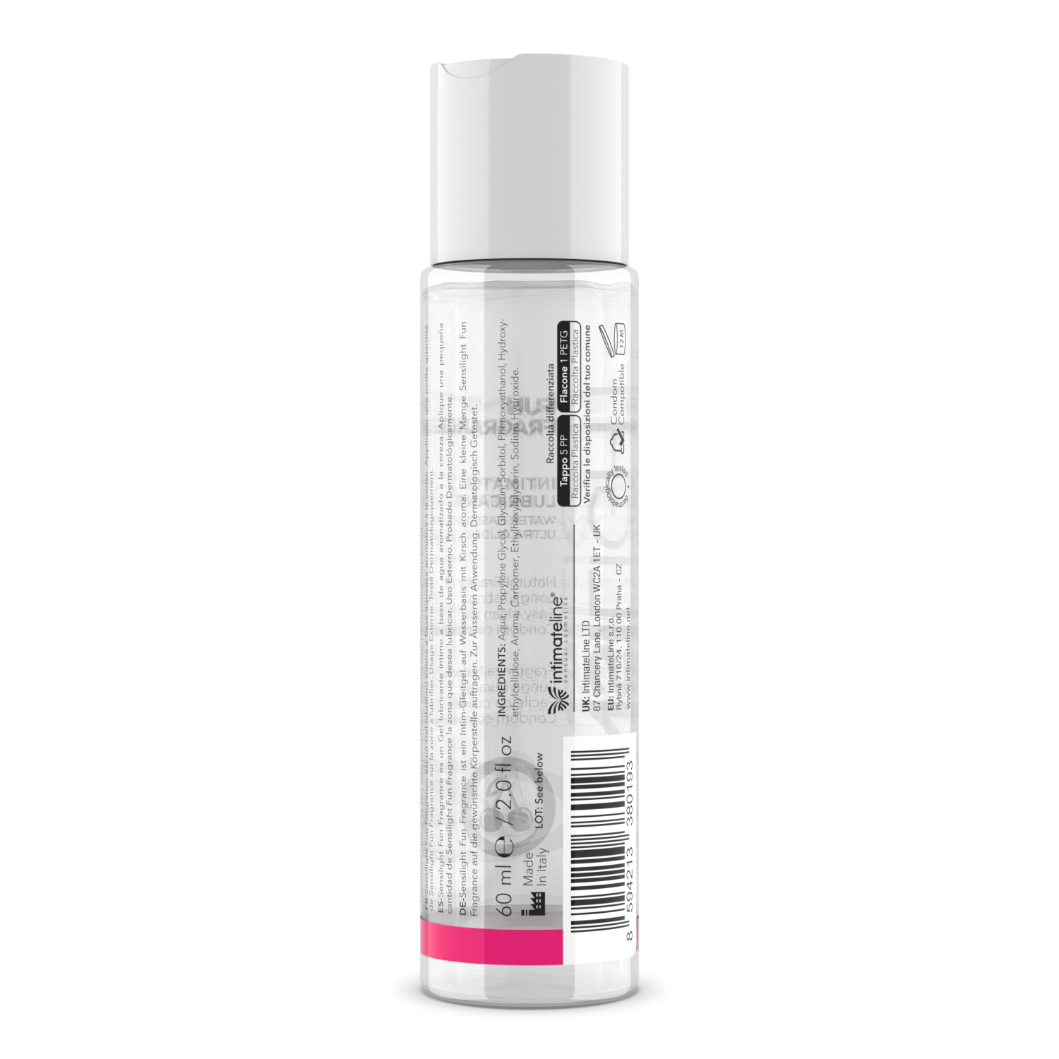 DOVELAND - IntimateLine lubrikant na vodnej báze Sensilight Cherry 60 ml