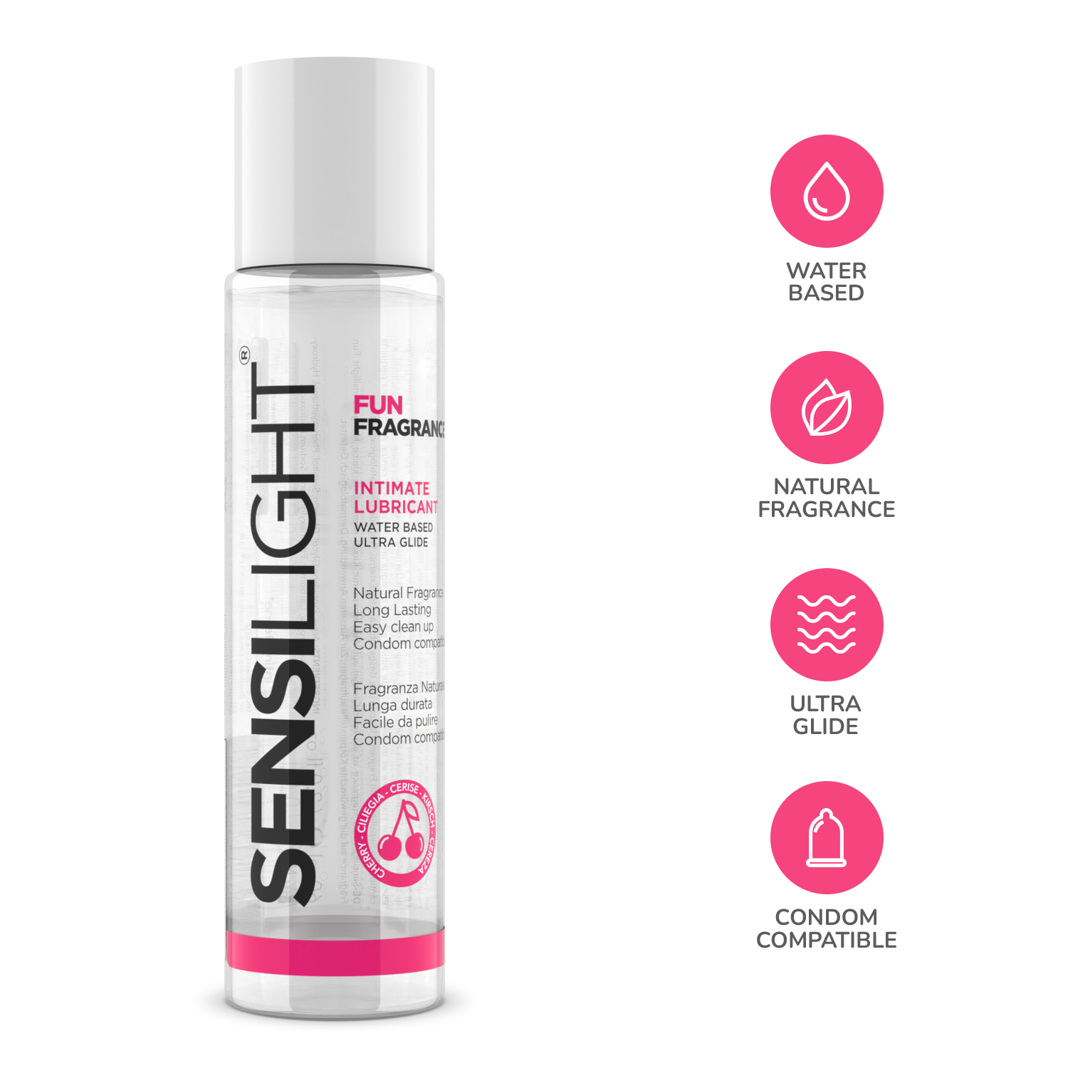 DOVELAND - IntimateLine lubrikant na vodnej báze Sensilight Cherry 60 ml