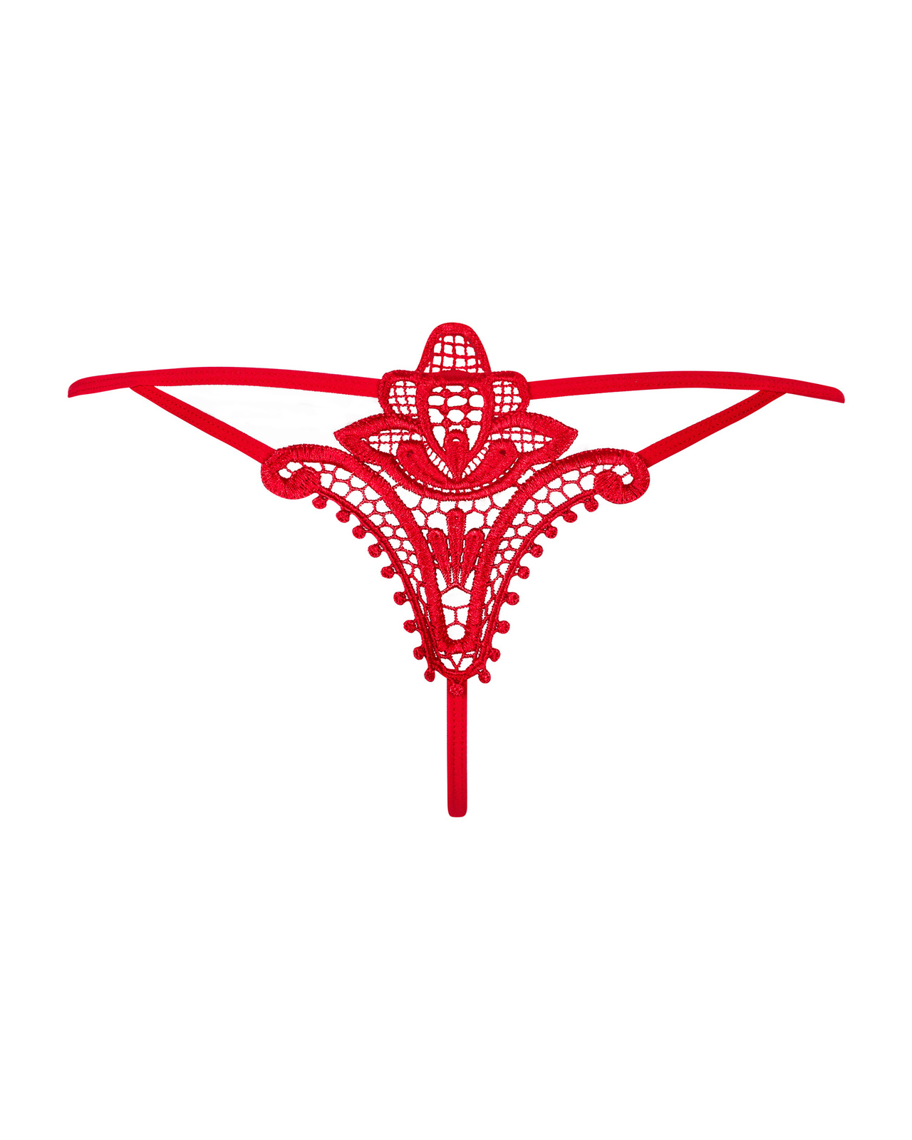 DOVELAND - Obsessive stringy červené Luiza L/XL
