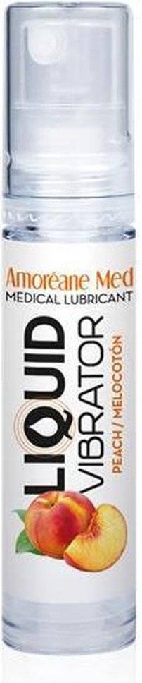 Tekutý vibrátor Liquid Vibrator Peach 10 ml Amoreane
