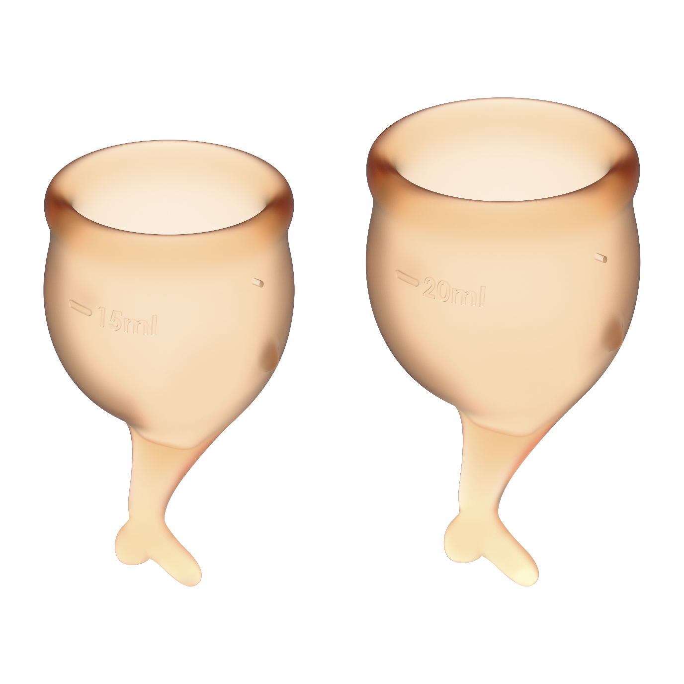 Sada menštruačných kalíškov Satisfyer Feel Secure Menstrual Cup Set Oranžová