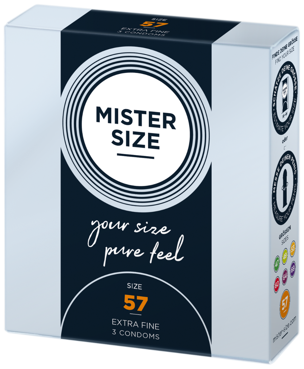 DOVELAND - Mister.Size kondómy 57 mm 3 kusy