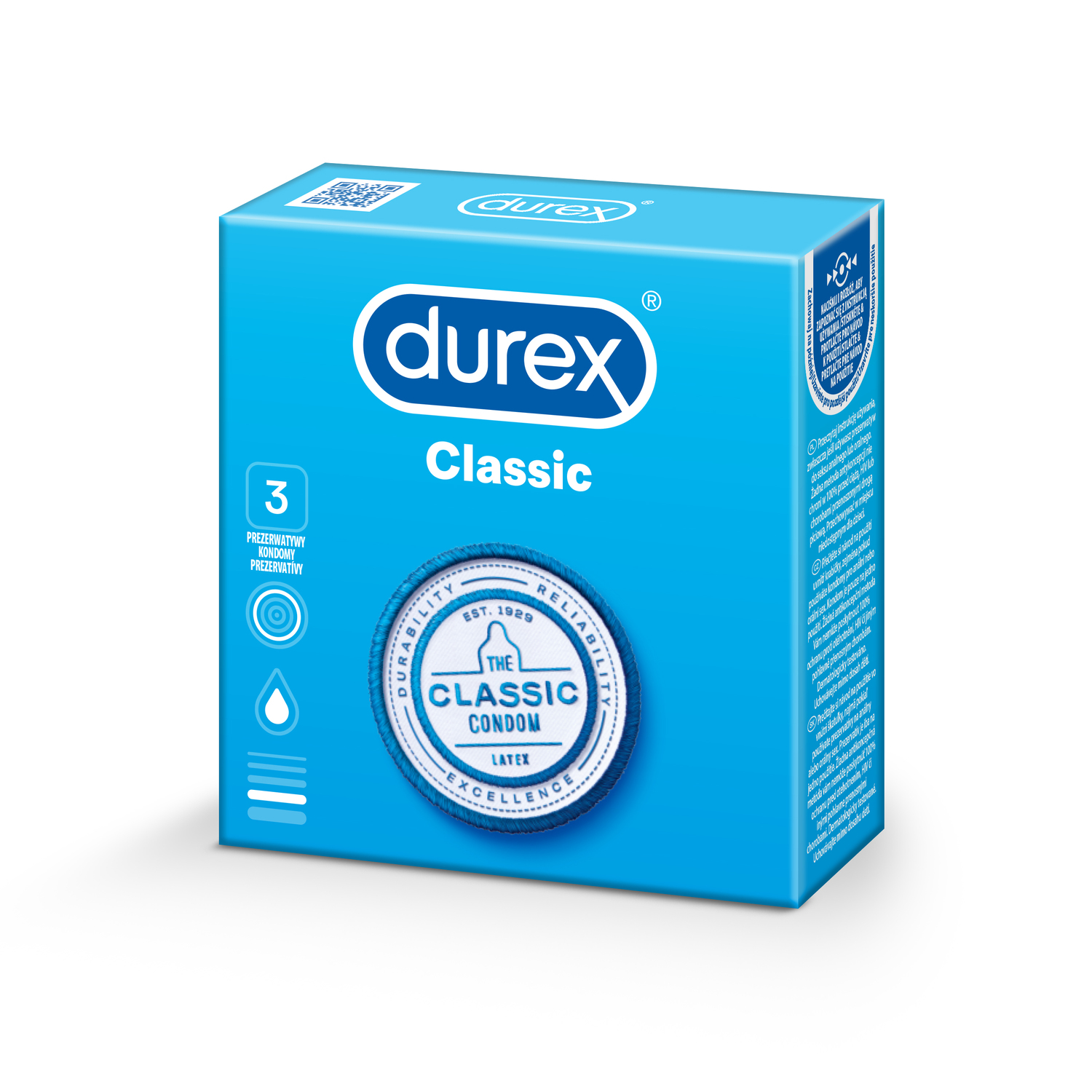 Kondómy Durex Classic A3