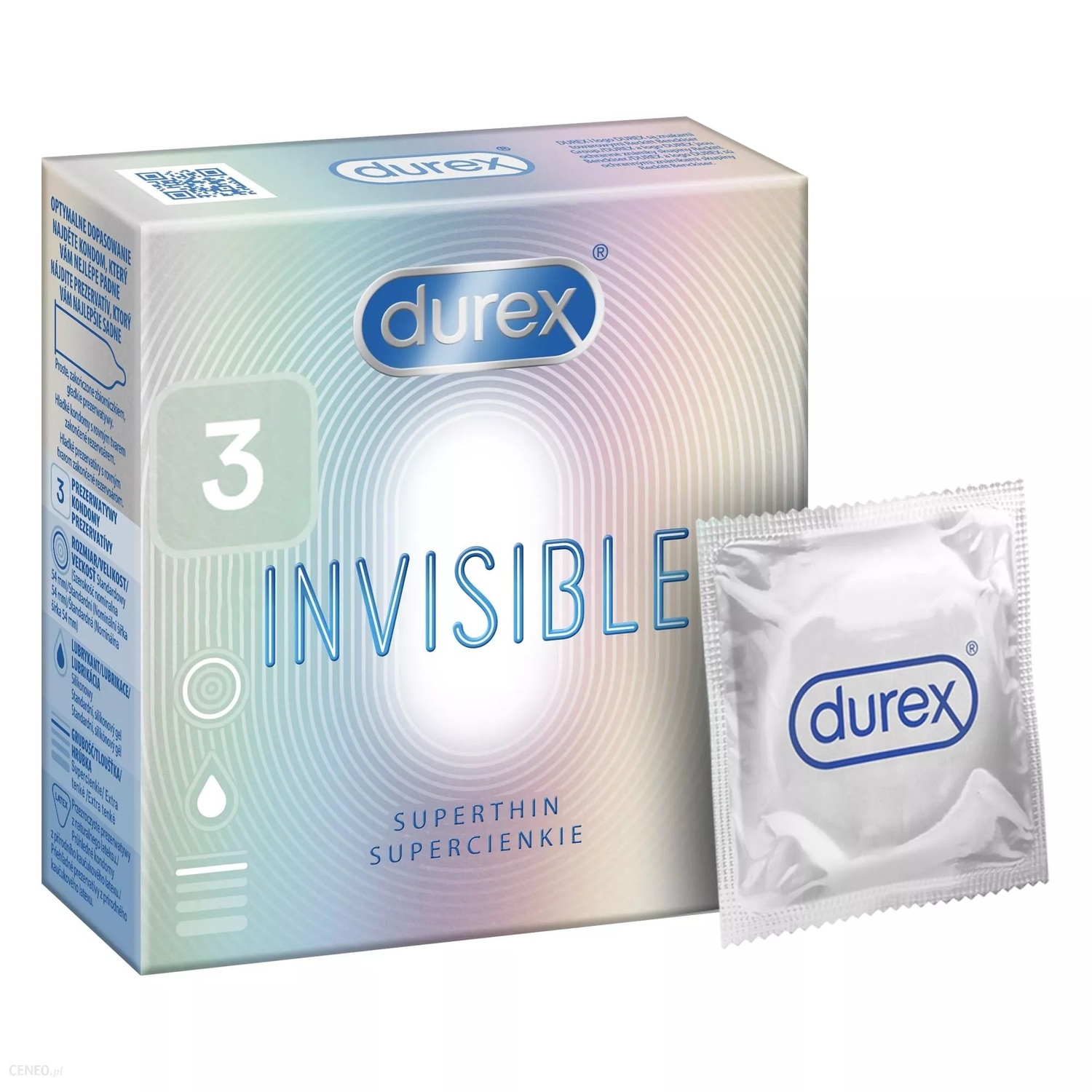 Kondómy Durex Invisible A3 extra tenké